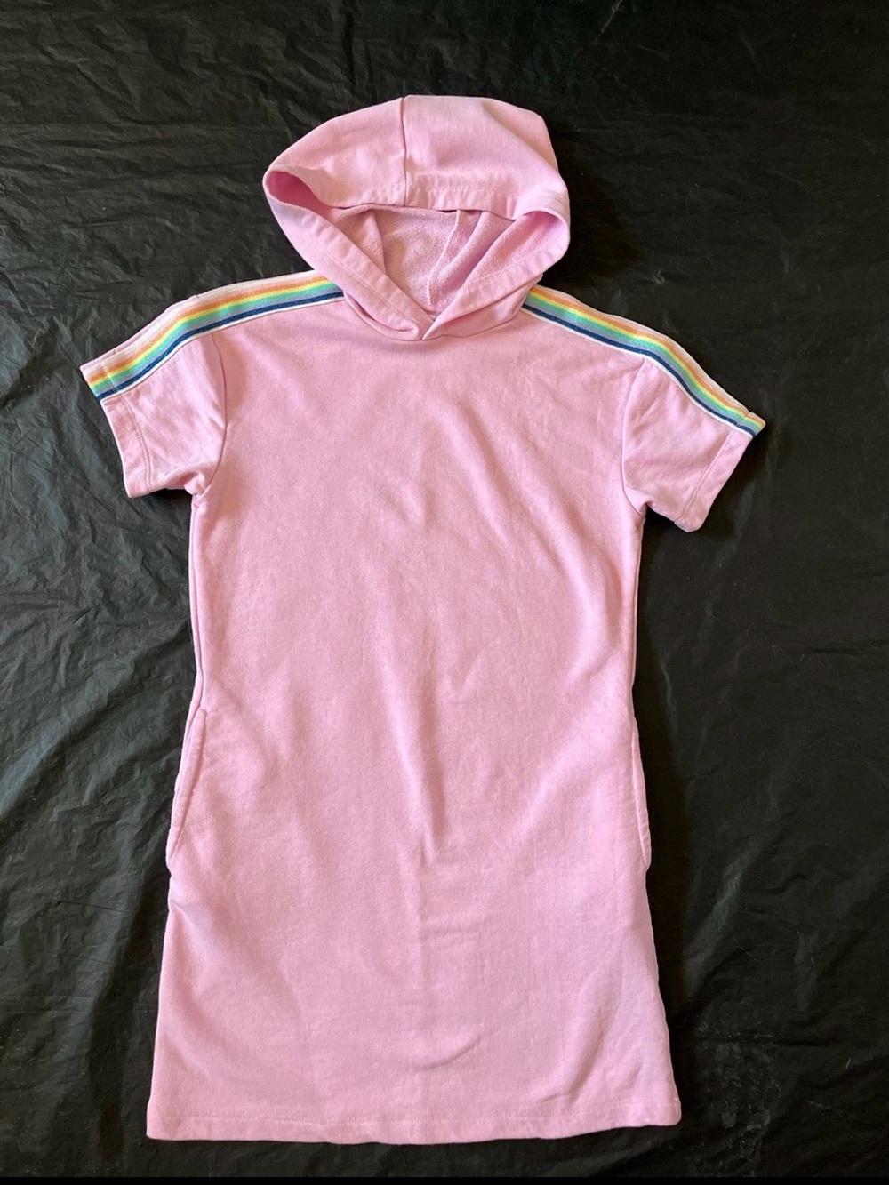 Extremely Me 14-16 Terry cloth bath/ beach hooded pullover/2pockets/ pink